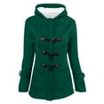 thumbnail image 1 of Lindreshi Hooded Jackets for Women Warm Winter Long Sleeve Lightweight Cardigan Padded Hooded Coat Jacket Overcoat With Pockets, 1 of 9