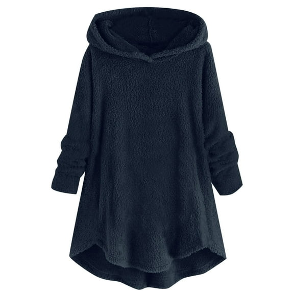 Lindreshi Hoodies for Women Sweatshirts Fashion Winter Women's Round-Neck Pullover Tops Long Sleeve Hooded Blouse