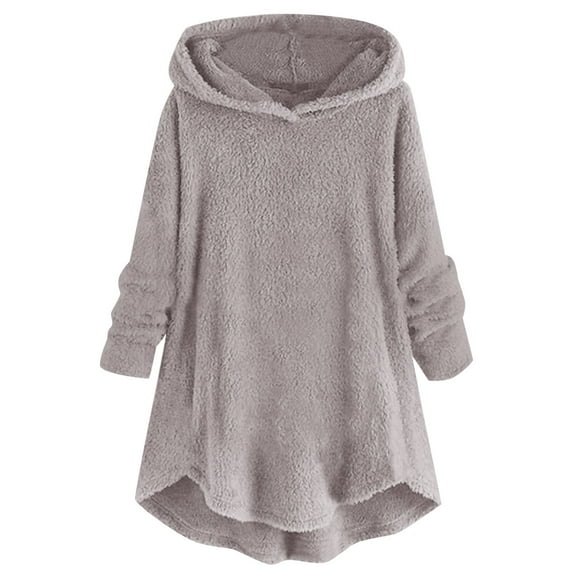 Lindreshi Hoodies for Women Sweatshirts Fashion Winter Women's Round-Neck Pullover Tops Long Sleeve Hooded Blouse