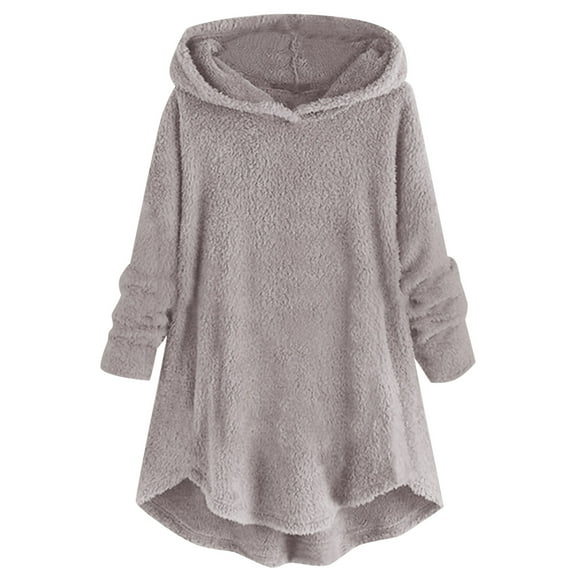 Lindreshi Hoodies for Women Sweatshirts Fashion Winter Women's Round-Neck Pullover Tops Long Sleeve Hooded Blouse