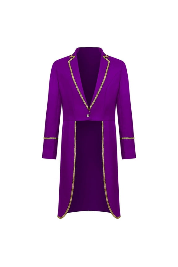 Jackets Women Men and Women Retro Role-playing Coat Costume Men's Mid Length Retro Tuxedo Costume