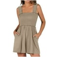 thumbnail image 1 of Lindreshi Jumpsuits for Women Women's Summer Casual Comfort Solid Color Temperament Long Strap Jumpsuit, 1 of 8