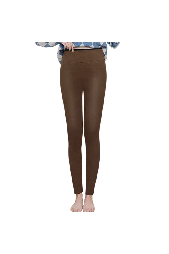 Leggings for Women Women Printing Warm Tight Thick Plush Wool Waist Full Length Pants Trousers Leggings