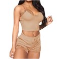 thumbnail image 1 of Lindreshi Lingerie Sets for Women Women Lingerie Fashion Solid Pajamas Sleeveless Lace Cami Shorts Pajama Set, 1 of 5