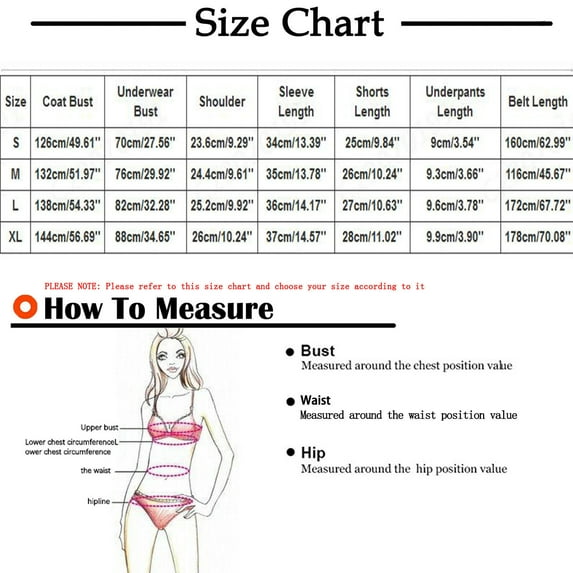 Lindreshi Lingerie for Women Set 4-Piece Women Garter Lingerie Set Robes Lace Bodysuit Deep-V Neck Underwear