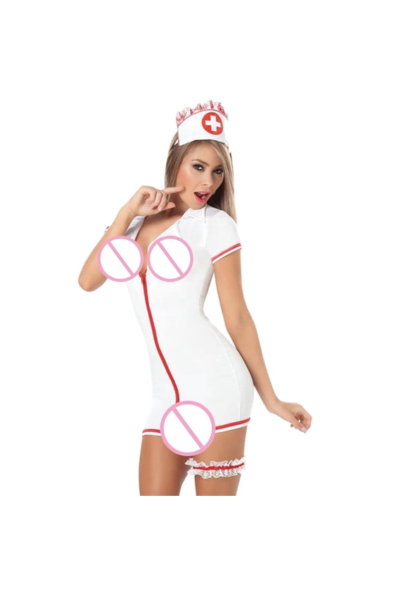 Lingerie for Women Set Women Lace Sleepwear Lingerie Temptation Zipper Underwear Dress