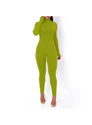 Herrnalise Women Y2k Bodycon Romper Shorts One Piece Low Cut Short Jumpsuit  Playsuit Ribbed Knit Sexy Bodysuit Unitard V-Neck Long Sleeve Yoga Rompers
