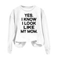 thumbnail image 1 of Lindreshi Long Sleeve Shirts for Women Christmas Fashion Women's Casual Long Sleeve Round Neck Printed Ladies Sweatshirt Tops Blouse, 1 of 3