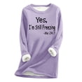 thumbnail image 1 of Lindreshi Long Sleeve Shirts for Women Fashion Woman Long Sleeve Round-Neck Printing Blouse Causal Pullover Long Sleeve Tops, 1 of 3