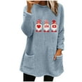 thumbnail image 1 of Lindreshi Long Sleeve Shirts for Women Fashion Casual Long Sleeve RoundNeck Blouses ShirtsLYF1129-15, 1 of 4