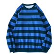 thumbnail image 1 of Lindreshi Long Sleeve Shirts for Women Men's Winter Round Neck Stripe Sweatshirt Pullover Tops Long Sleeved, 1 of 3