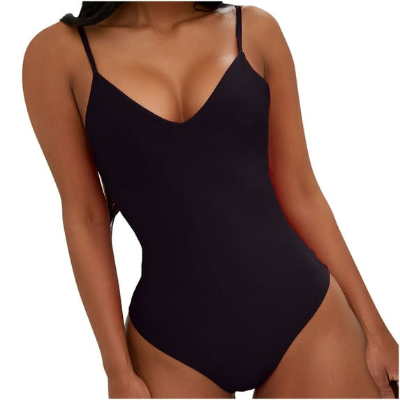 Lindreshi One Piece Swimsuits for Women Women's New Suspender Backless Lanyard Large Color One-Piece Swimsuit