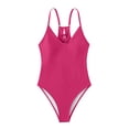 thumbnail image 1 of Lindreshi One Piece Swimsuits for Women Women's Solid Color Swimwear High Waist Swimwear, 1 of 6