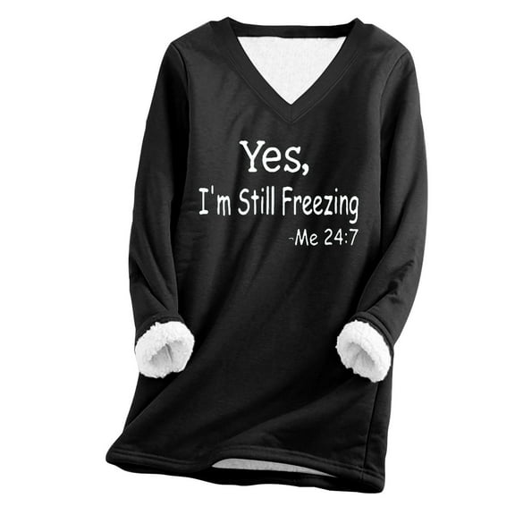 Lindreshi Pajamas for Women Fashion Woman Long Sleeve Round Neck Printing Blouse Causal Pullover Long Sleeve Tops