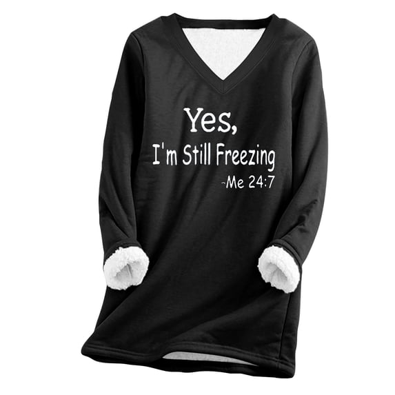 Lindreshi Pajamas for Women Fashion Woman Long Sleeve Round Neck Printing Blouse Causal Pullover Long Sleeve Tops
