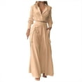 thumbnail image 1 of Lindreshi Pj Sets for Woman Fashion Women Solid V-Neck High Waist Casual Long SLeeve Top+ Pant Set, 1 of 6
