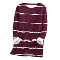 thumbnail image 1 of Lindreshi Plus Size Tops Long Sleeve Clearance Women's Large Loose Raglan Top Thickened and Velvet Lamb Wool Warm Underlay, 1 of 4