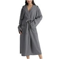 thumbnail image 1 of Lindreshi Robes for Women Fuzzy Women's Winter Warm Nightgown Couple Bathrobe Men and Women and Winter Nightgown, 1 of 7