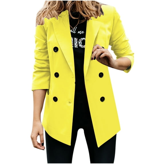 Lindreshi Shackets for Women 2023 Fall Women Thin Button Long Sleeve Tops Blouse Shirt Spring Models Solid Small Suit Top