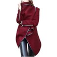 thumbnail image 1 of Lindreshi Shackets for Women with Pockets Fashion Woman Long Sleeve T-Shirt Open Front Loose Outerwear Button Solid Blouse Coat Tops, 1 of 7