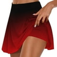 thumbnail image 1 of Lindreshi Shorts for Women Clearance Women's Summer Pleated Tennis Skirts Athletic Stretchy Short Yoga Fake Two Piece Trouser Skirt Shorts, 1 of 5