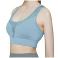 thumbnail image 1 of Lindreshi Sports Bras for Women Front Closure High Impact Women's Sports Bra Fitness Running Shockproof Yoga Tank Top Front Zipper No Steel Ring Comfort Sports Bra, 1 of 5