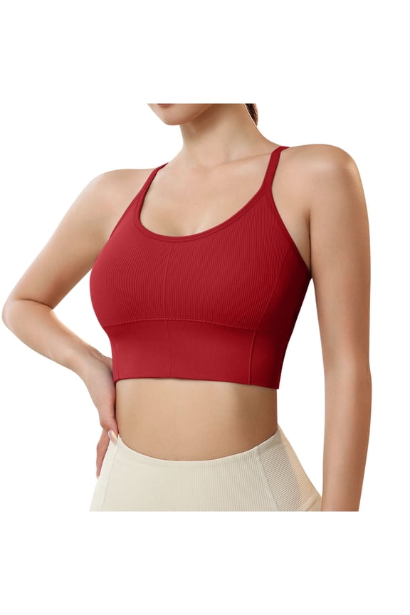 Sports Bras for Women Comfort Oman Bras with String Quick Dry Shockproof Running Fitness Underwear