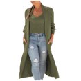 thumbnail image 1 of Lindreshi Sweaters for Women Clearance Fashion Women Winter Casual Solid Casual Long SLeeve Sweater Coat+ Camis 2PC Suit, 1 of 7