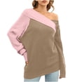 thumbnail image 1 of Lindreshi Sweaters for Women Trendy Clearance Women Casual Comfortable Fashion Pullover Long Sleeve V-Neck Sweater, 1 of 9