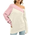 thumbnail image 1 of Lindreshi Sweaters for Women Trendy Clearance Women Casual Comfortable Fashion Pullover Long Sleeve V-Neck Sweater, 1 of 8
