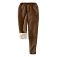 thumbnail image 1 of Lindreshi Sweatpants Women Clearance Womens Lined Sweatpants Winter Warm Athletic Jogger Fleece Pants, 1 of 7