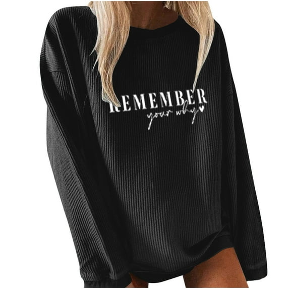 Lindreshi Sweatshirts for Women Clearance Women's Printed Round Neck Pullover Long Sleeved Casual Women's