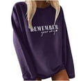 thumbnail image 1 of Lindreshi Sweatshirts for Women Women's Printed Round Neck Pullover Long Sleeved Casual Women's, 1 of 3