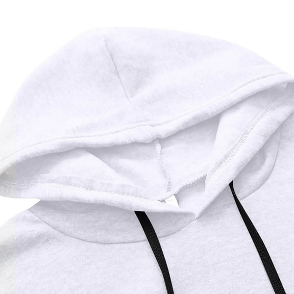 Lindreshi Sweatshirts for Women Women's fashion casual loose long sleeve color hooded sweatshirt blouse
