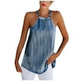 thumbnail image 1 of Lindreshi Tank Tops for Women Clearance Fashion Women Casual Sleeveless Vest T-Shirt Blouse Halter Tops, 1 of 7