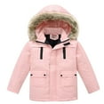 thumbnail image 1 of Lindreshi Toddler Boys Clothes Clearance Boys Winter Coat Fall Winter Boys Girls Solid Color Thick Warm Jacket Detachable Hat Hood Jacket, 1 of 8