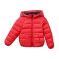 thumbnail image 1 of Lindreshi Toddler Boys Clothes Clearance Boys Winter Coat Winter Child Kids Color Hoodie Zipper Keep Warm Jacket Clothes, 1 of 3