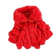 thumbnail image 1 of Lindreshi Toddler Girl Coats and Jackets Clearance Kids Baby Girls Winter Solid Faux Wool Sweater Jacket Plus Velvet Thickening Coat Cloak Jacket Thick Warm Outerwear Clothes, 1 of 4