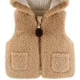 thumbnail image 1 of Lindreshi Toddler Girl Coats and Jackets Toddler Baby Girls Plush Cute Rabbit Ears Keep Warm Sleeveless Hoodie Vest Coat, 1 of 3