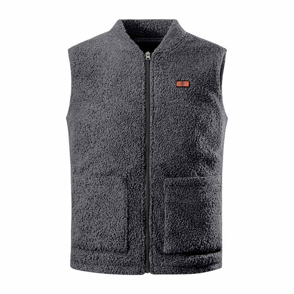 Lindreshi Winter Coats for Women Plus Size Clearance Autumn and Winter Men's Eight Piece Heating Double Key Electric Heating Usb Vest Fleece Warm Vest