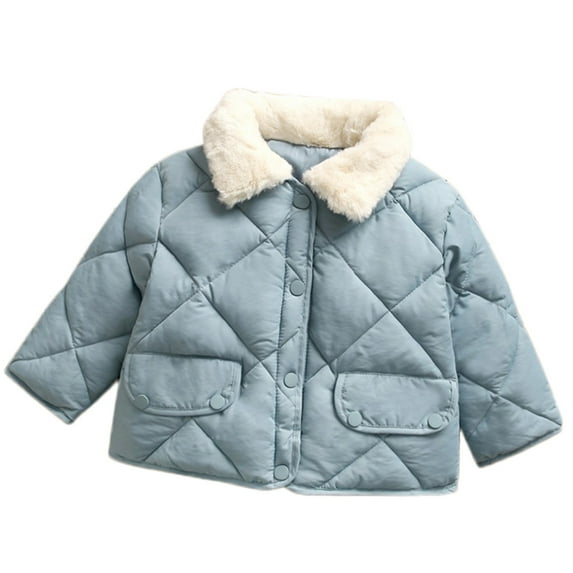 Lindreshi Winter Coats for Toddler Girls and Boys Kids Girls Baby Winter Fleece Coat Jacket Solid Outwear Padded Clothes