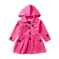 thumbnail image 1 of Lindreshi Winter Coats for Toddler Girls and Boys Toddler Kids Baby Girl Long Sleeve Solid Ruched Hooded Windproof Coat Outwear, 1 of 9
