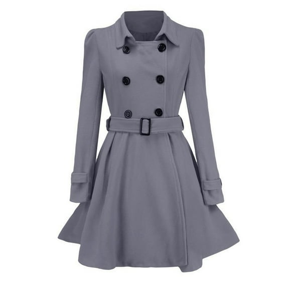 Lindreshi Winter Coats for Women 2023 Trendy Women Faux Wool Warm Slim Coat Jacket Thick-Parka Overcoat Long Winter Outwear