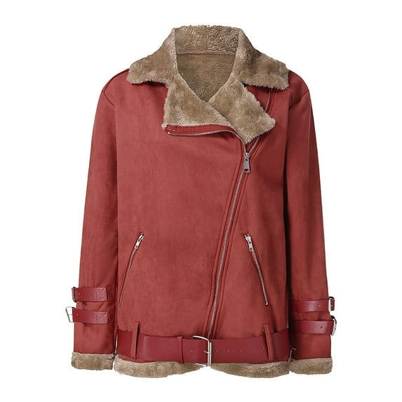 Lindreshi Winter Coats for Women 2023 Trendy Women Jacket Solid Jacket Button Pocket Turndown Neck Warm Medium and Long Jacket