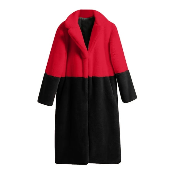 Lindreshi Winter Coats for Women 2023 Trendy Women Winter Warm Coats Faux Coat Warm Furry Faux Jacket Long Sleeve Outerwear