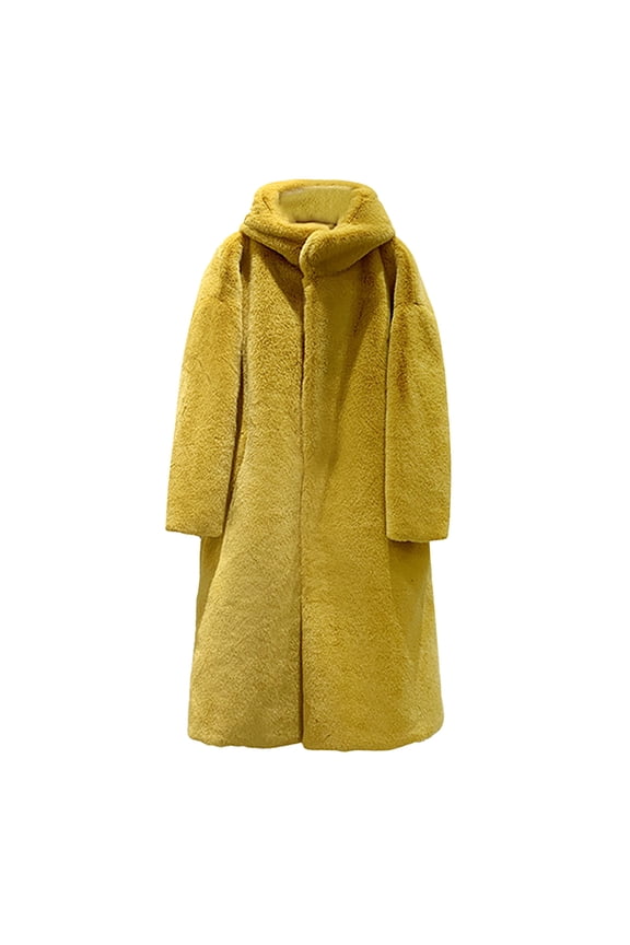 Winter Coats for Women 2023 Trendy Women's Mid-length Fall-winter Mink Plus Size Extra Thick Faux Coat