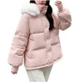 thumbnail image 1 of Lindreshi Winter Coats for Women 2023 Trendy Women's Winter Cotton Jacket with Hood, Waist, and Plush To Overcome Outer Coat, 1 of 5