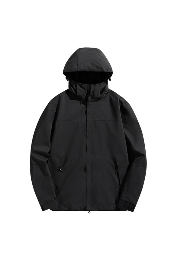 Winter Coats for Women Plus Size Clearance Women Detachable Cap and Windproof Thick Three-in-one Jacket Outdoor Sports Warm Jacket