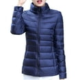 thumbnail image 1 of Lindreshi Winter Coats for Women Plus Size Clearance Women Fashion Slim Casual Zippers Loose Long Sleeve Bomber Warm Blouse Coat Short Tops Parkas, 1 of 4