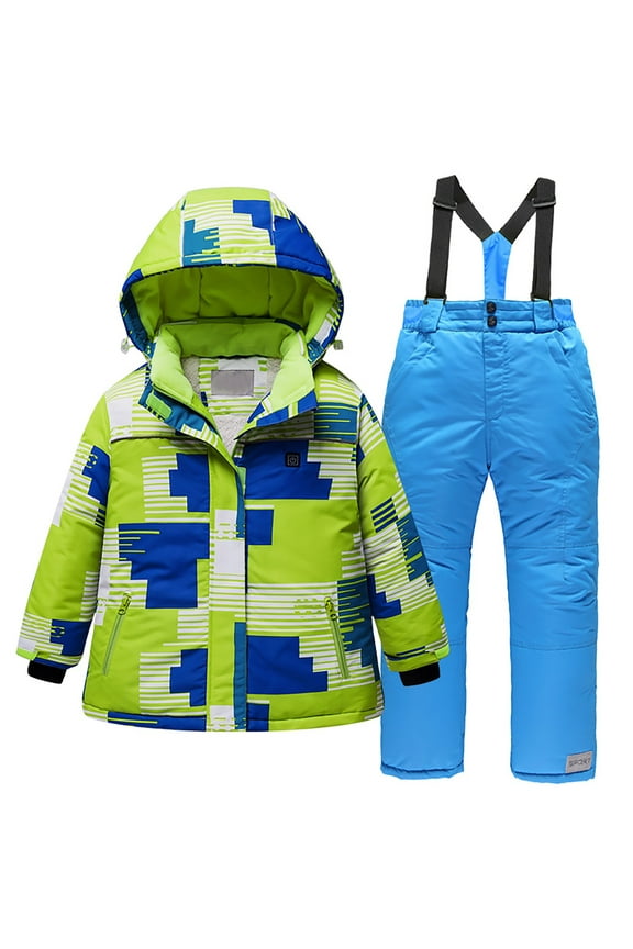 Winter Jackets for Girls Kids Baby Girls Boys Winter Camouflage Smart Electric Heating Children's Ski Suit For Boys and Girls In Winter Thick Usb Electric Heating
